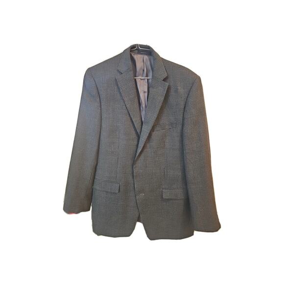 RALPH LAUREN Blazer Men's 44L Houndstooth Wool Sports Coat - Picture 1 of 5